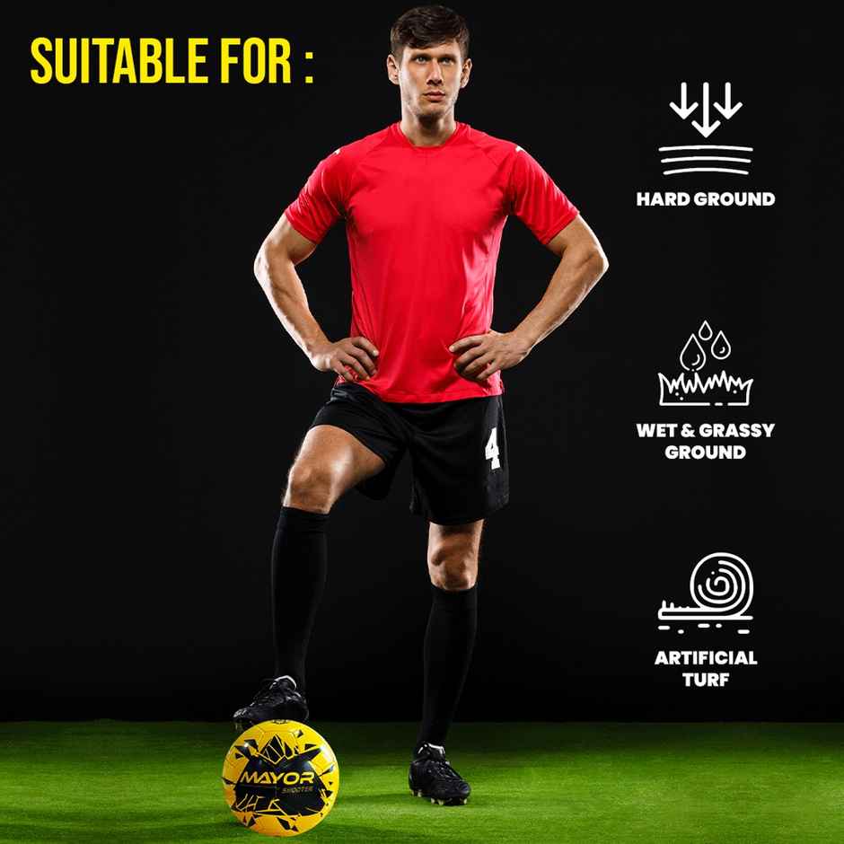 Mayor Shooter Football (Size-5, Yellow)