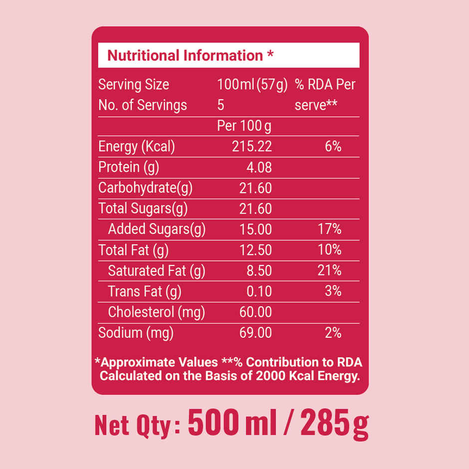 Dairy Day Strawberry Fruit Chunks Ice Cream Tub