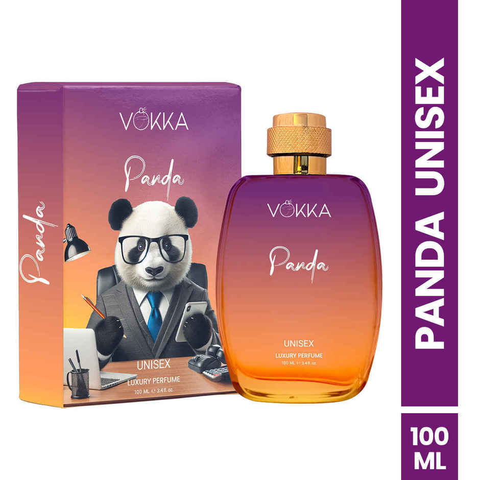 Vokka Panda Unisex Luxury Long Lasting EDP Saffron Amber Leathery