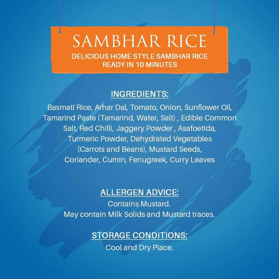 Daawat Cuppa Rice Sambhar Rice | Ready To Eat