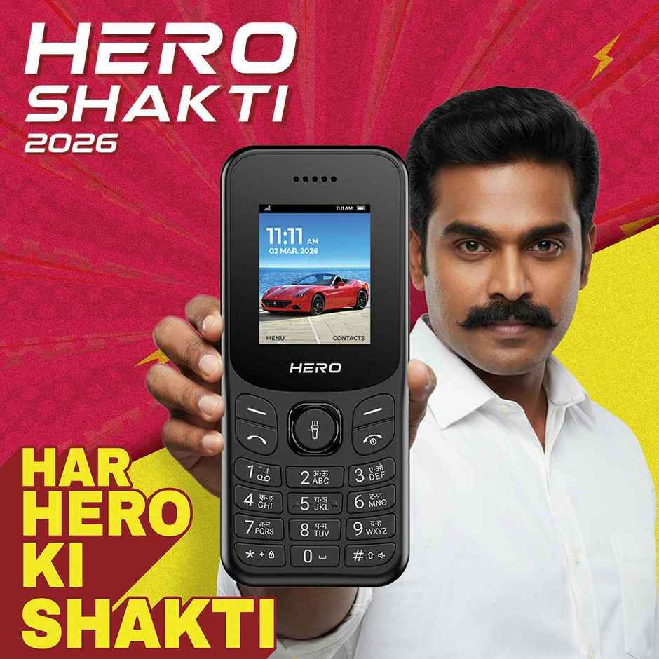 Lava Hero Shakti 2026 Dual SIM Keypad Phone | 1.8 inch Display | Type C | Black