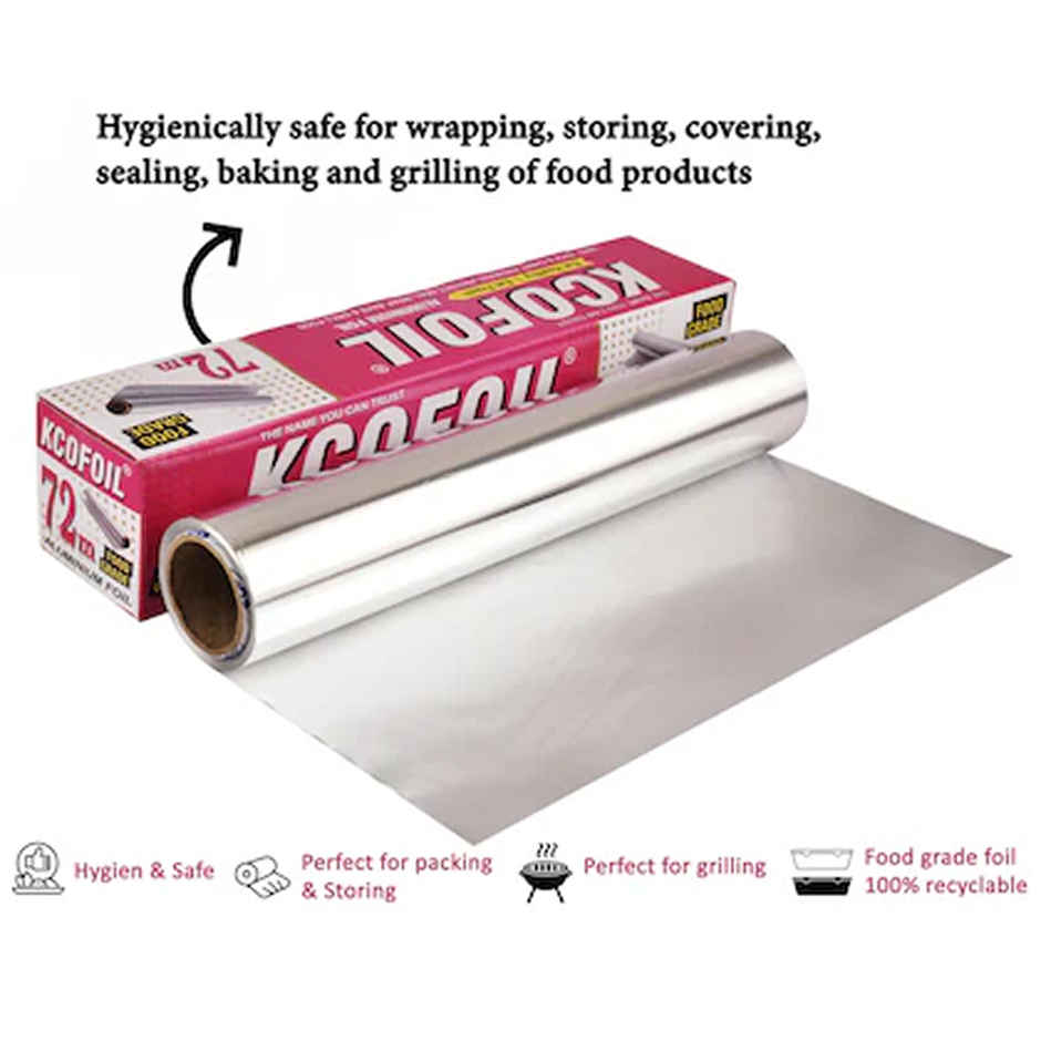 Kcofoil 72 m Aluminium Foil for Food Wrapping