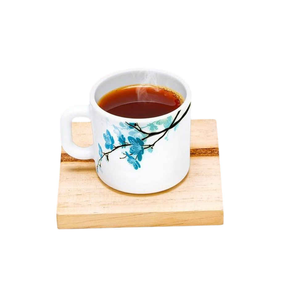 Larah By Borosil Mimosa Opalware Mug Tea/Coffee Mugs, 100Ml Each,Microwave & Dishwasher Safe