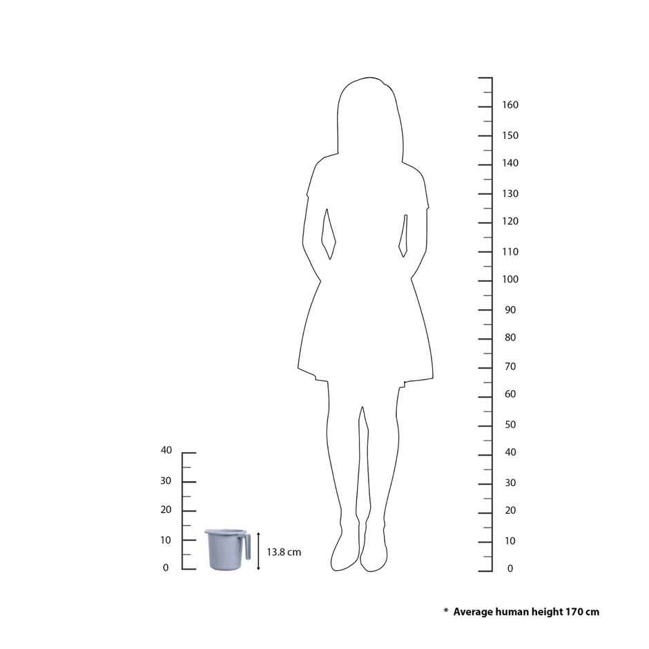 BAY6 Royce Bath Mug 1.5 L - Grey