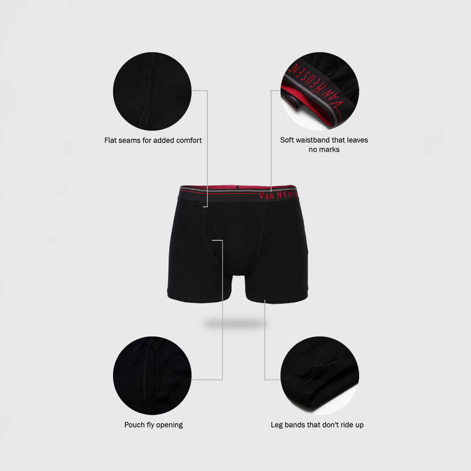 Van Heusen Apparel Men's Solid Anti Bacterial & Colour Fresh Boxer Brief (Colour May Vary) - 2XL