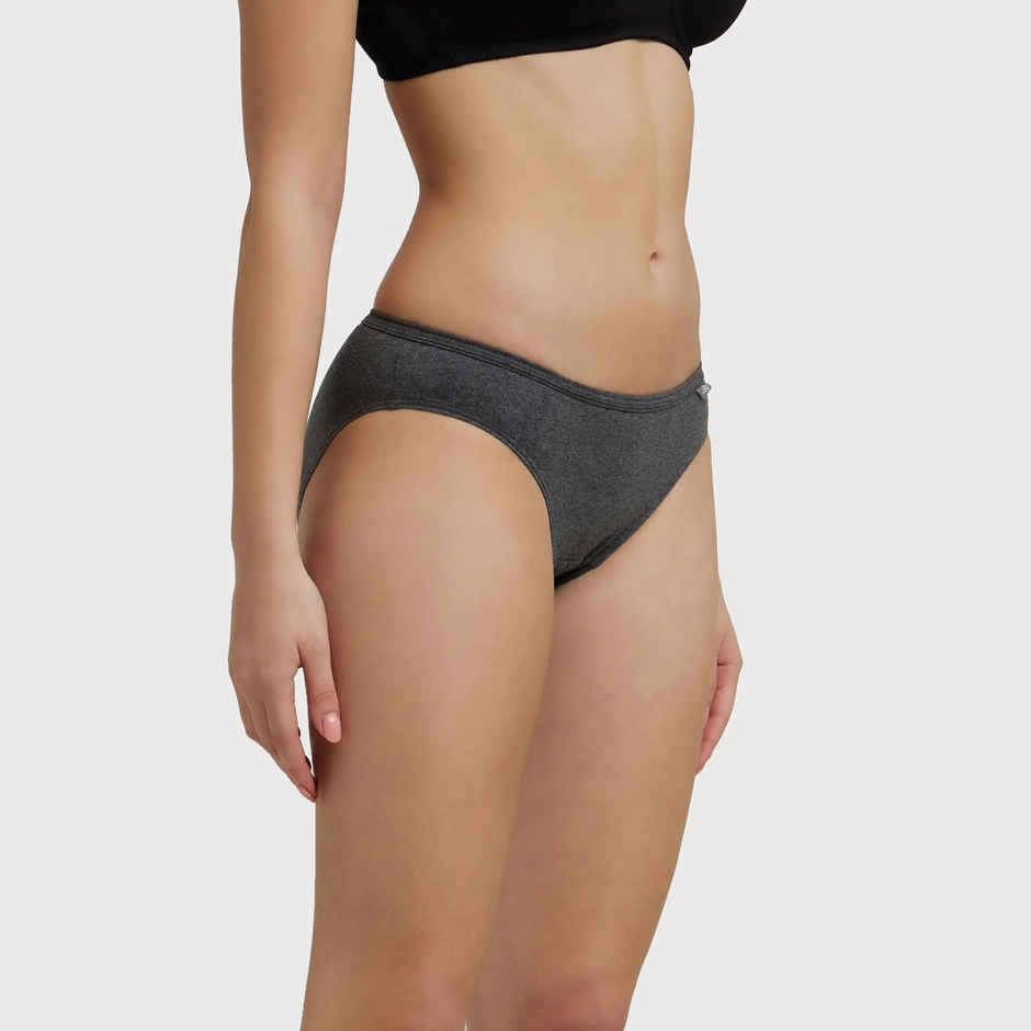 Jockey 1410 Women's Super Combed Cotton Underwear Bikini Panty|PO3 | Multicolor Dark assorted-XXL