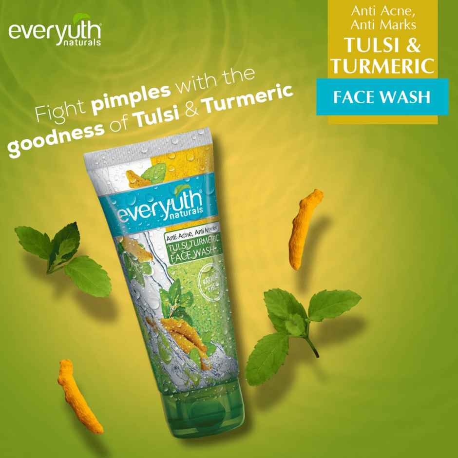 Everyuth Naturals Anti Acne, Anti Marks Tulsi Turmeric Face Wash(150gms) & Everyuth Naturals Brightening Lemon & Cheery Face Wash(150gms) Combo