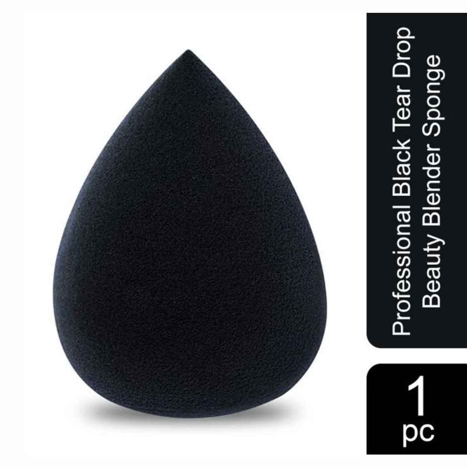 Bronson Professional Black Teardrop Super Soft Microfiber Beauty Blender Sponge Applicator Puffs
