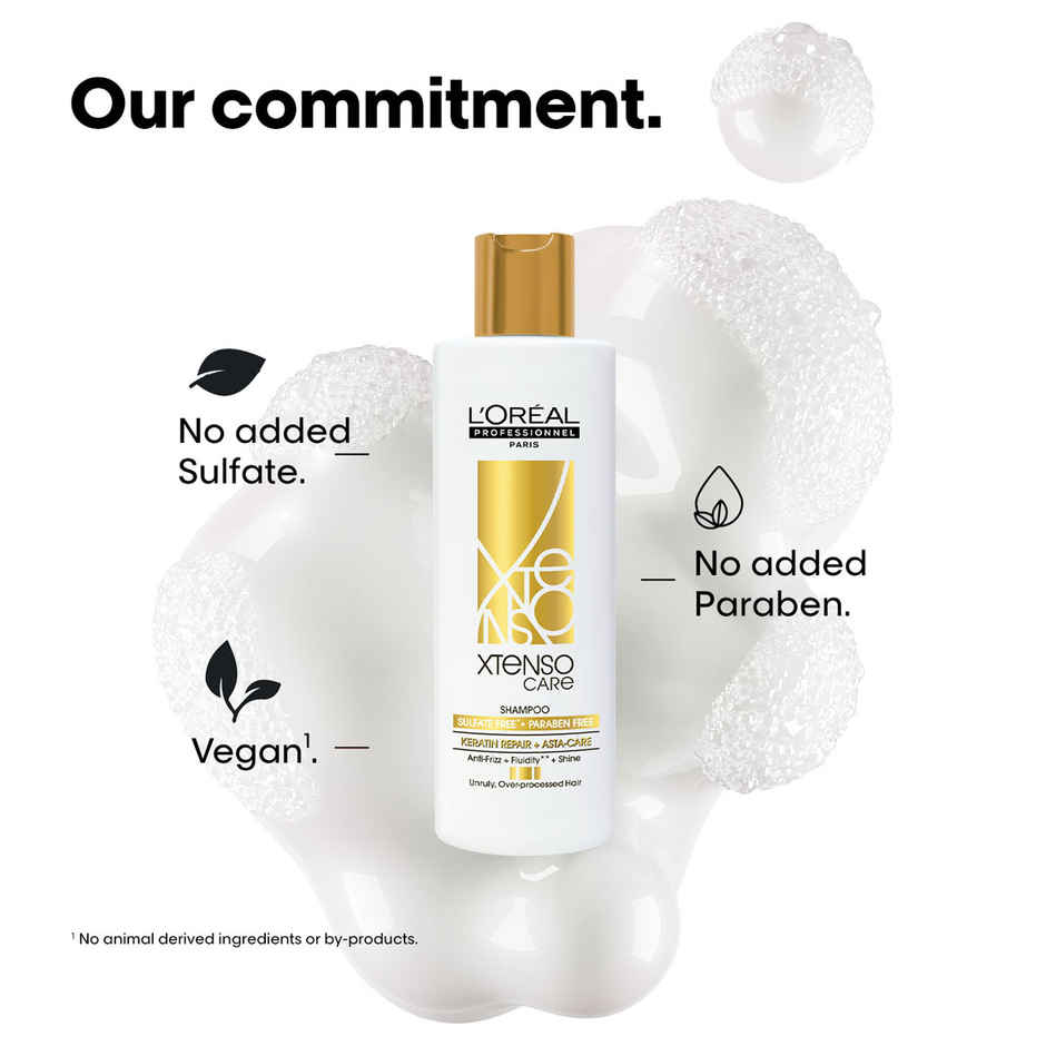 L'Oreal Professionnel Xtenso Care Sulfate-Free Shampoo For Frizz-Free, Shiny & Manageable Hair