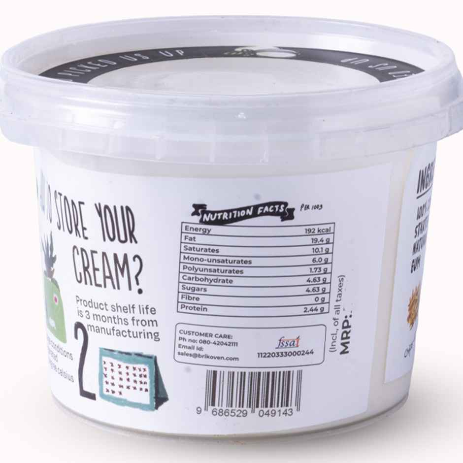 Brik Oven Artisinal Sourdough Bread (400g) & Brik Oven Sour Cream (200g) Combo