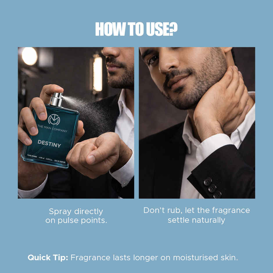 The Man Company Eau De Parfum Destiny | Long Lasting Perfume For Men I Gifts for him