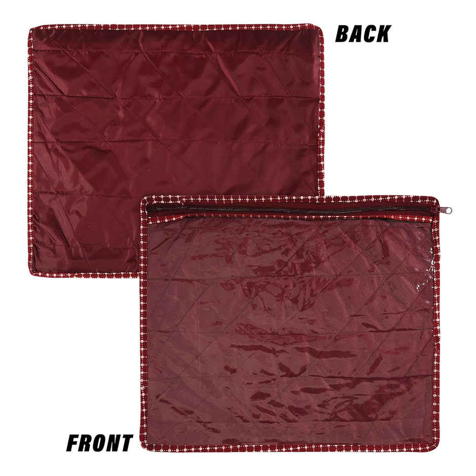 Kuber Industries Clothes Organizer For Wardrobe (Pack of 12) - Single Storage Organizer (Maroon)