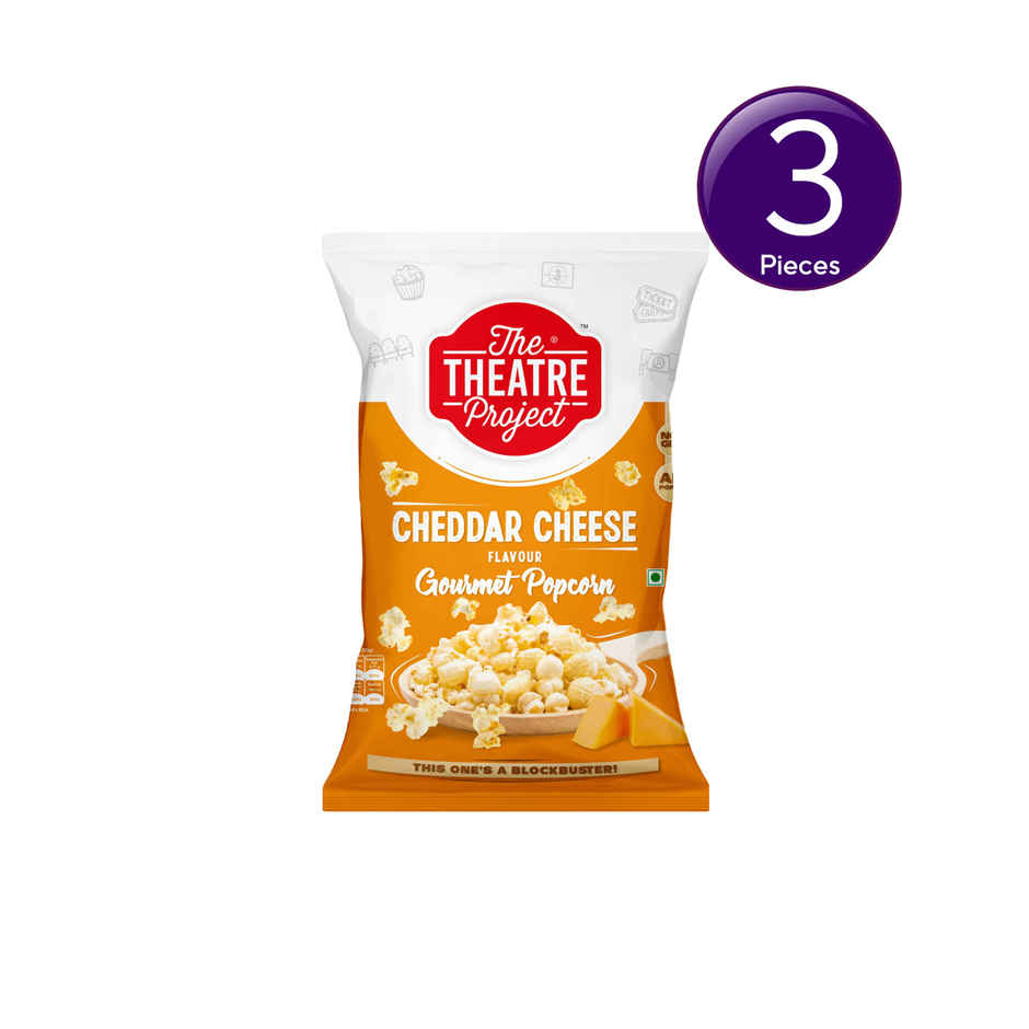 TTP Gourmet Popcorn | Cheddar Cheese | Cheesy & Crunchy Combo