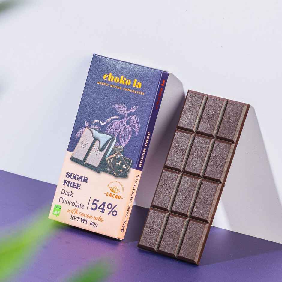 Chokola 54% Sugar Free Dark Chocolate