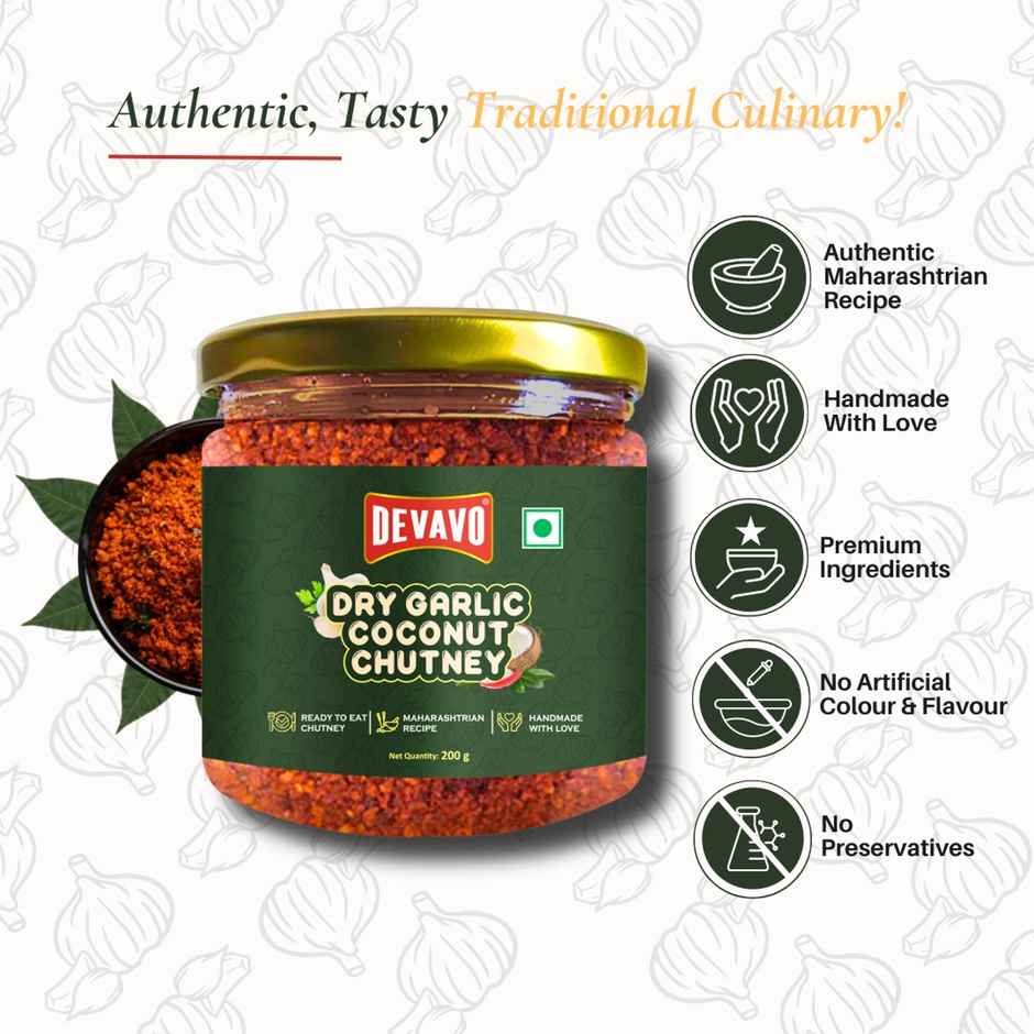 Devavo Dry Garlic Coconut Chutney