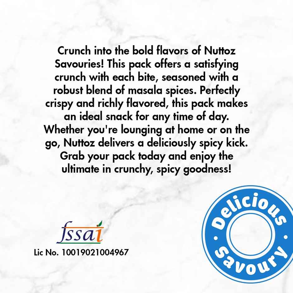 Nuttoz Soya Sticks Masala | Crunchy Protein Snack