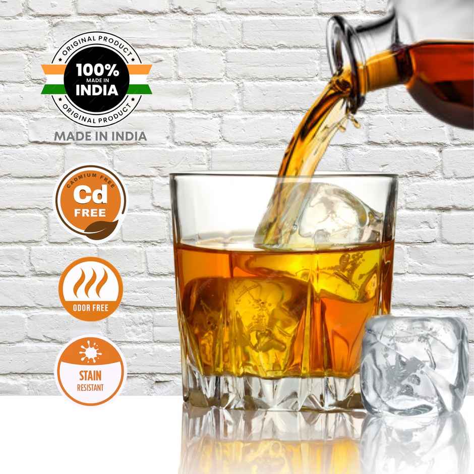 Classic Whisky Glass Tumbler Set | Durable Premium Clarity | 6 pc | 350 ml | Yera Glassware