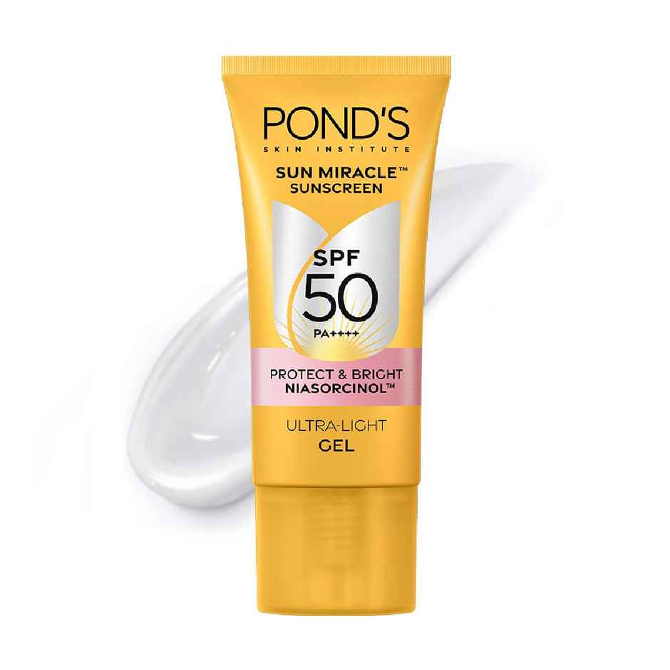 Pond's Sun Miracle SPF 50 PA+++ Creme Gel Sunscreen - Protect & Bright, With Niacinamide
