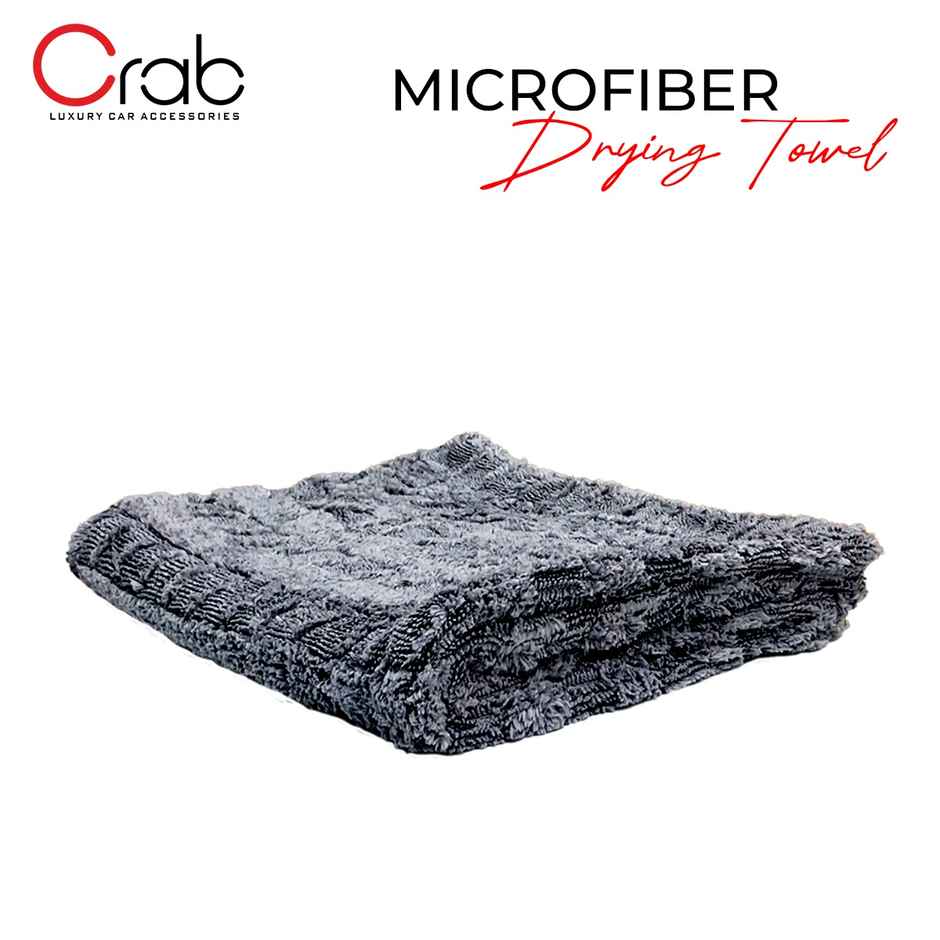 Crab Microfiber Drying Towel | 20 x 24 inch | 900 GSM | Ultra-Absorbent & Lint-Free Cleaning Cloth