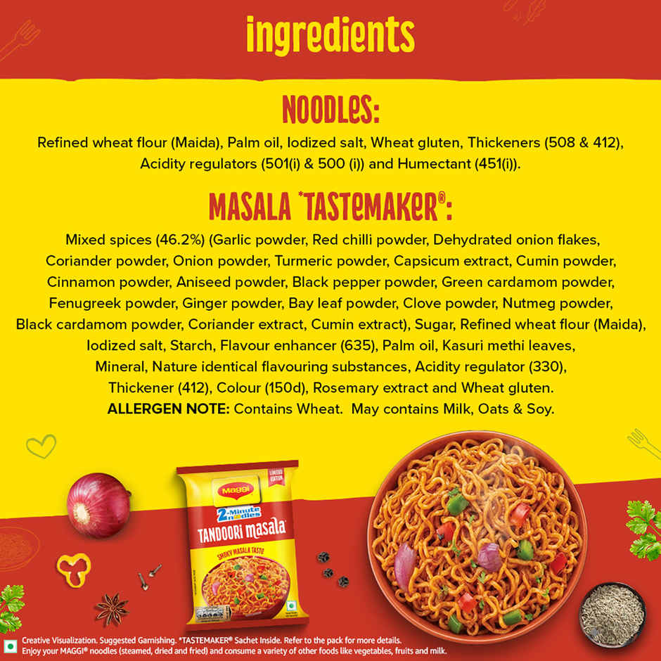 Maggi 2-Minute Instant Noodles, Tandoori Masala