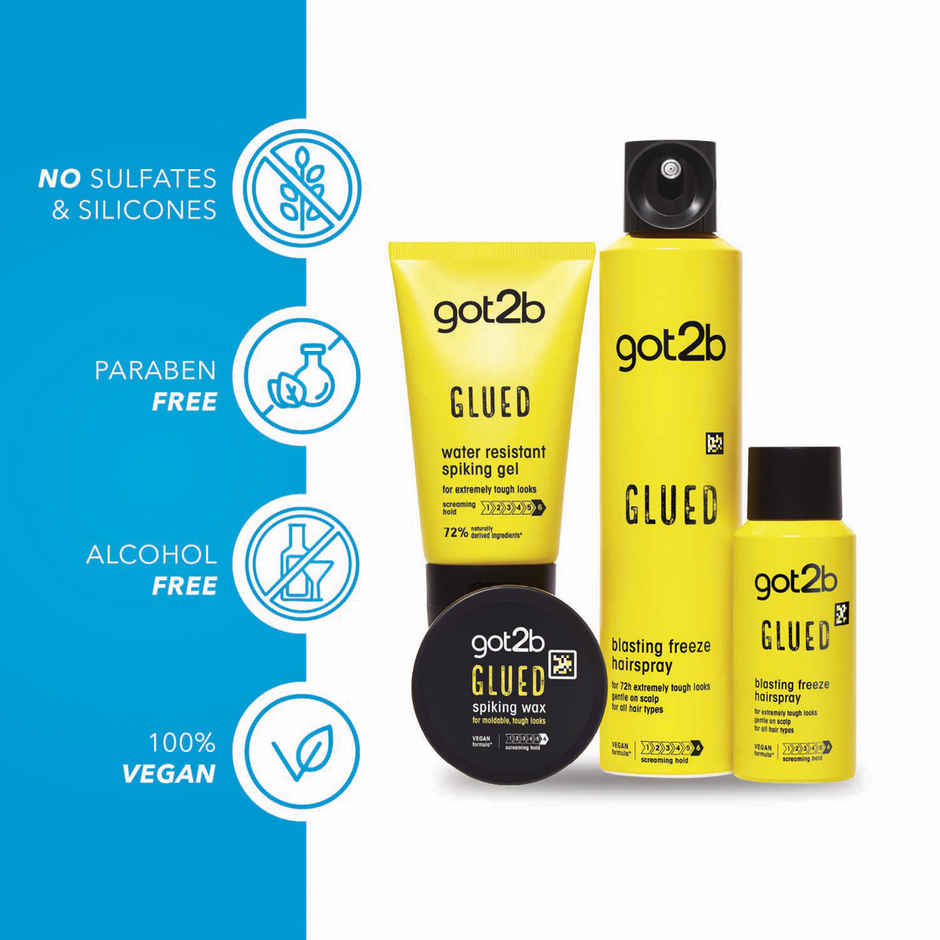 Got2b Glued Water Resistant Spiking Gel With Ultra Strong Hold For Upto 72Hrs