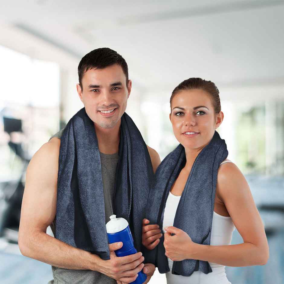 Sassoon Microfiber Gym-Sports Towel | Denim | 40 x 60 cm