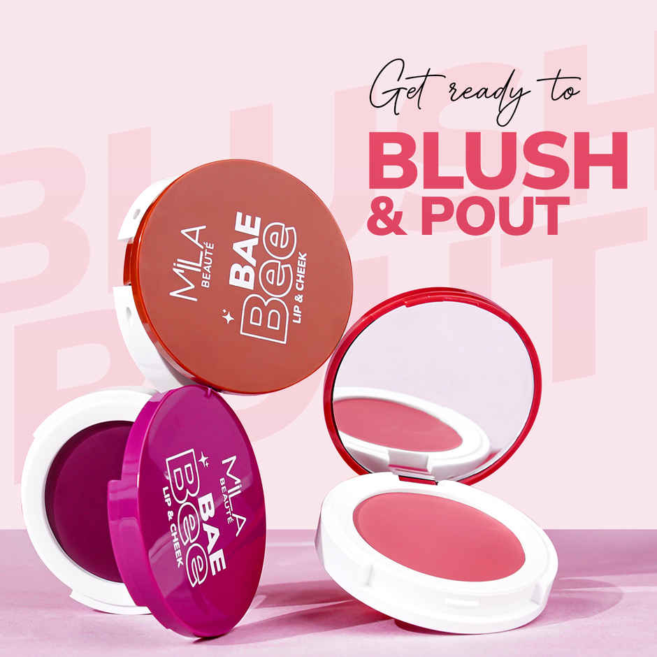 Baebee Lip and Cheek Pigmented Tint With Jojoba Oil Vitamin E | Burnt Rose