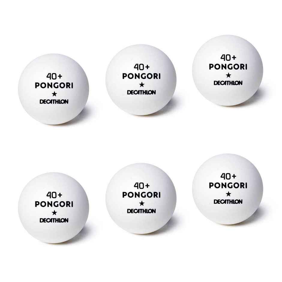 Decathlon Pongori Table Tennis Balls | White | Size 40