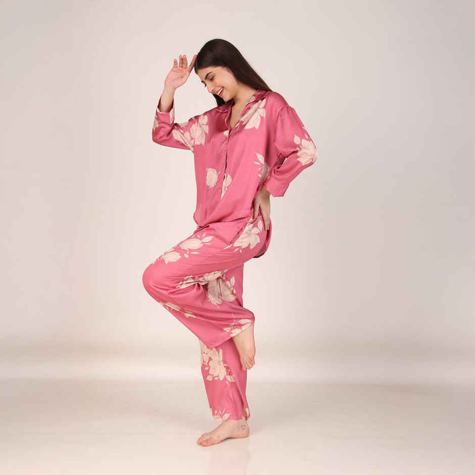 Masha Women's Lris Pink Oversized Pajamas | Set | M