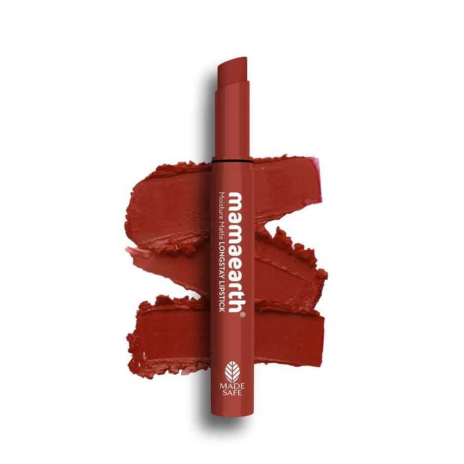 Mamaearth Moisture Matte Longstay Lipstick With Avocado Oil & Vitamin E - Citrus Nude