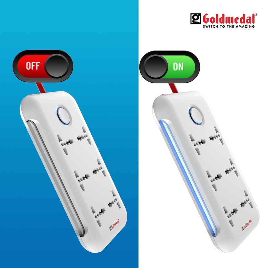Goldmedal I-Strip 6X1 Led Spike Guard With Surge Protector
