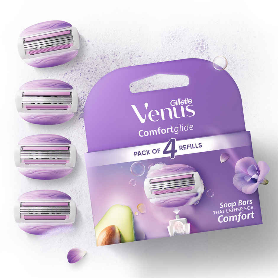 Venus Gillette Venus Comfortglide Hair Removal Razor Blades | Refills | Cartridges | Pack Of 4