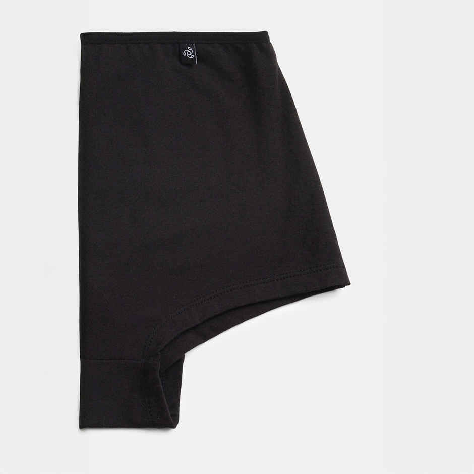 Jockey SS04 Women's Super Combed Cotton Elastane Stretch Underwear BoyShorts|Concealed Waistband | Black-XXL