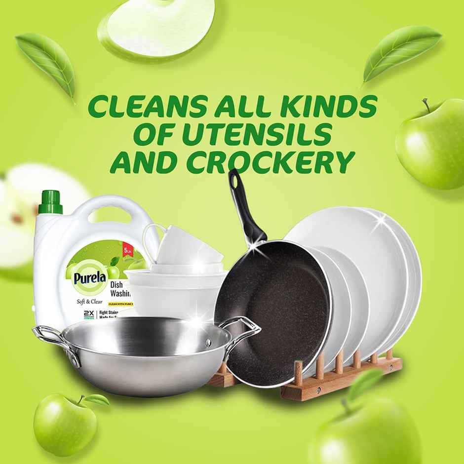 Purela Green Apple Dishwash Liquid Gel