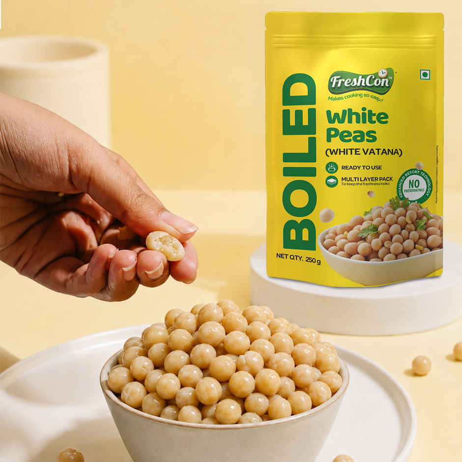 Freshcon Cooked White Peas | White Vatana Combo