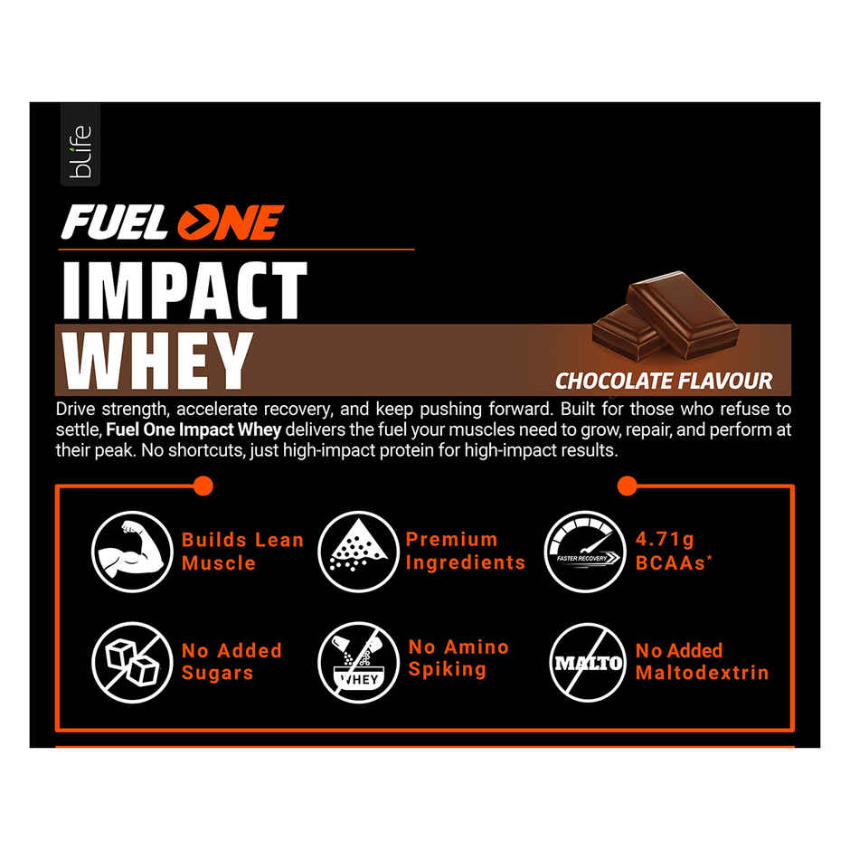 FUELONE Impact Whey Protein Powder | Chocolate