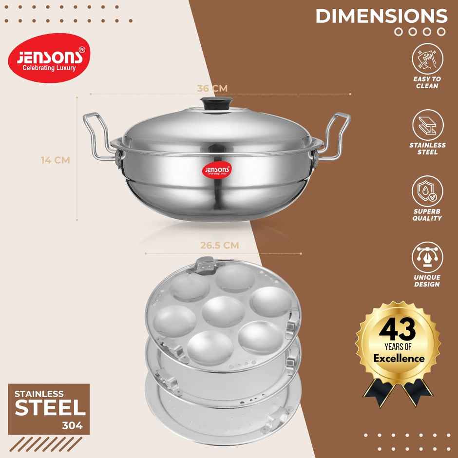 Jensons Heavy Capsul Bottom Multi Kadai Induction Compatible