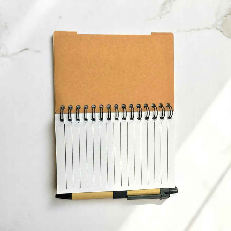 Chrome Spiral Sticky Note | Diary | Pen