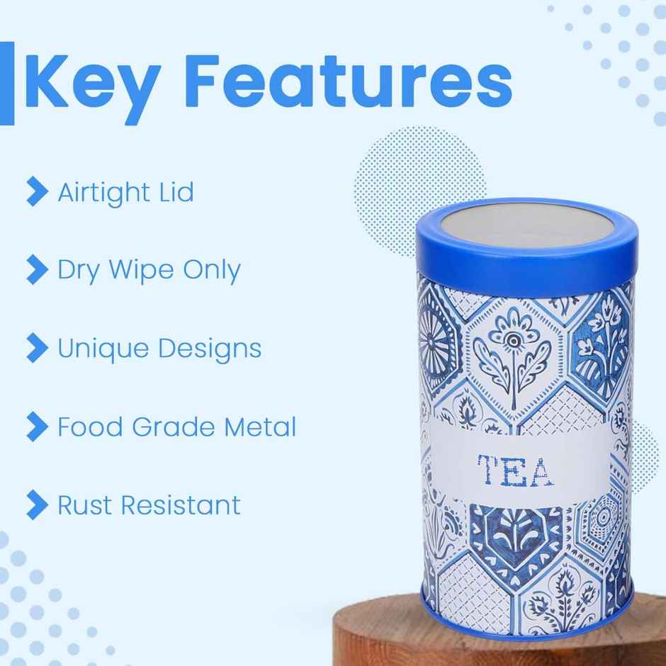 JARSOME Maroc Collection Airtight Kitchen Container Set | Moroccan Blue