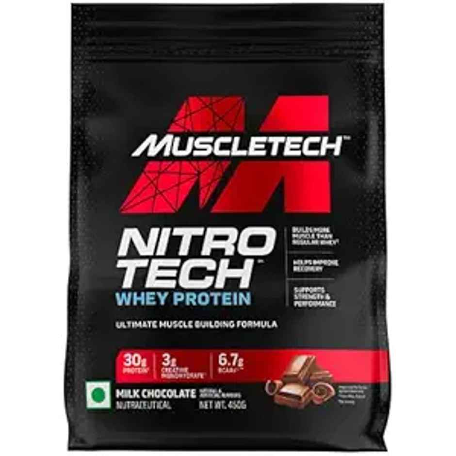 Muscletech Nitro-Tech Whey Protein Milk Chocolate Increase Strength & Performance