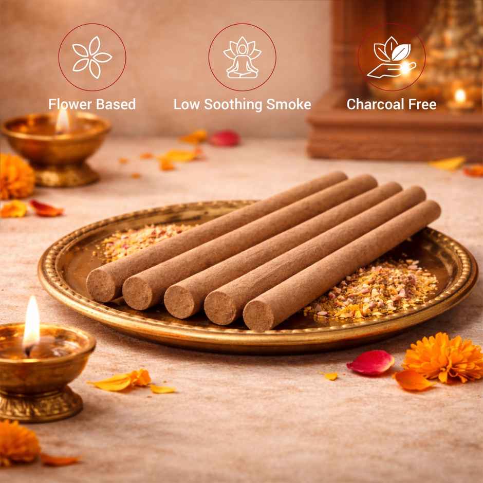 Pankhudiyan Premium Flower based Bambooless Dhoopsticks - 4 Fragrances Discovery Pack
