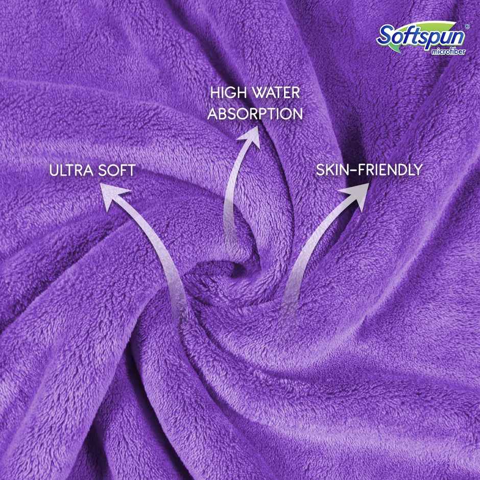 Softspun Microfiber Face Cleaning Wipes | 280 GSM, 20x30cm, 8pc, Multicolor | Assorted