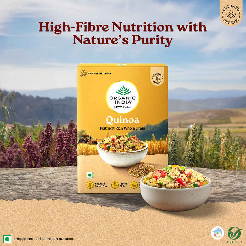 A TATA Product - Organic India Quinoa, Nutrient-Rich Whole Grain, Protein-Rich, Gluten-Free