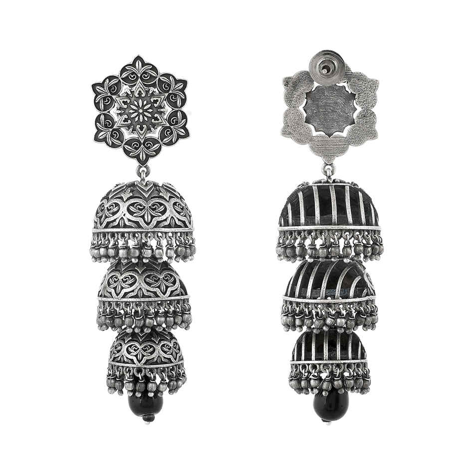 Voylla Nrityotsava Falguni 3 Layers Jhumka Earrings