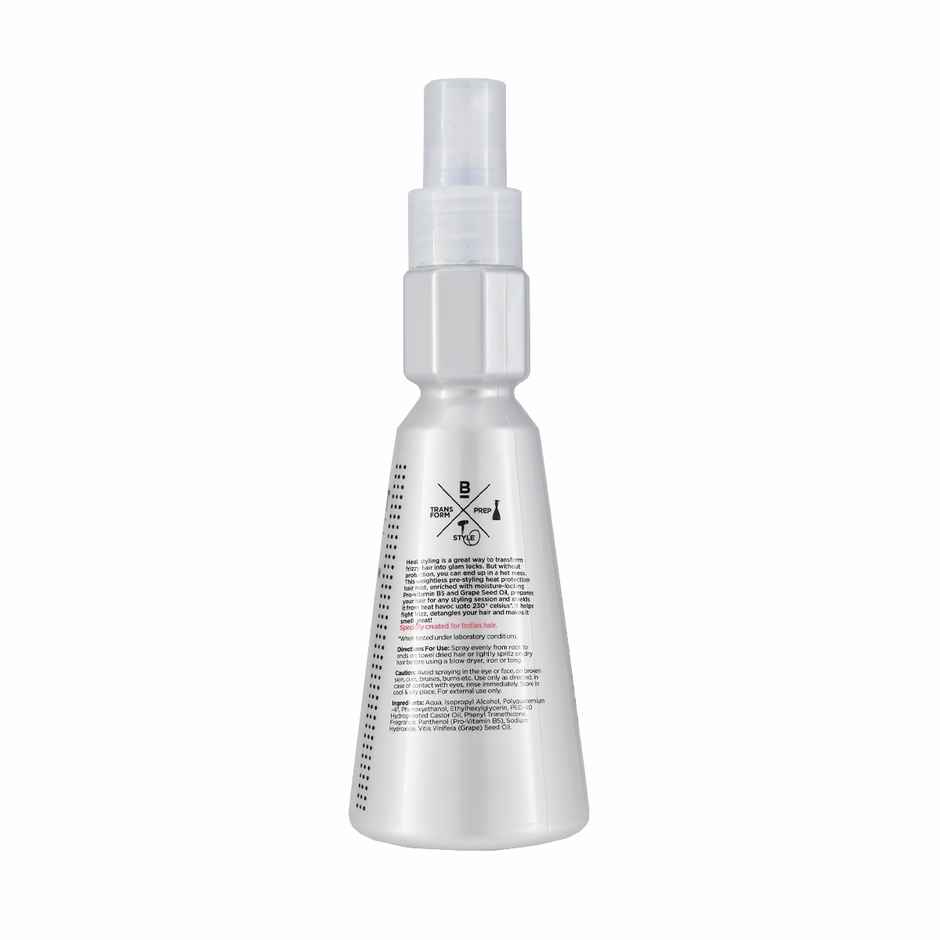 BBLUNT Hot Shot Heat Protection Hair Mist with Grape Seed Oil, No Parabens