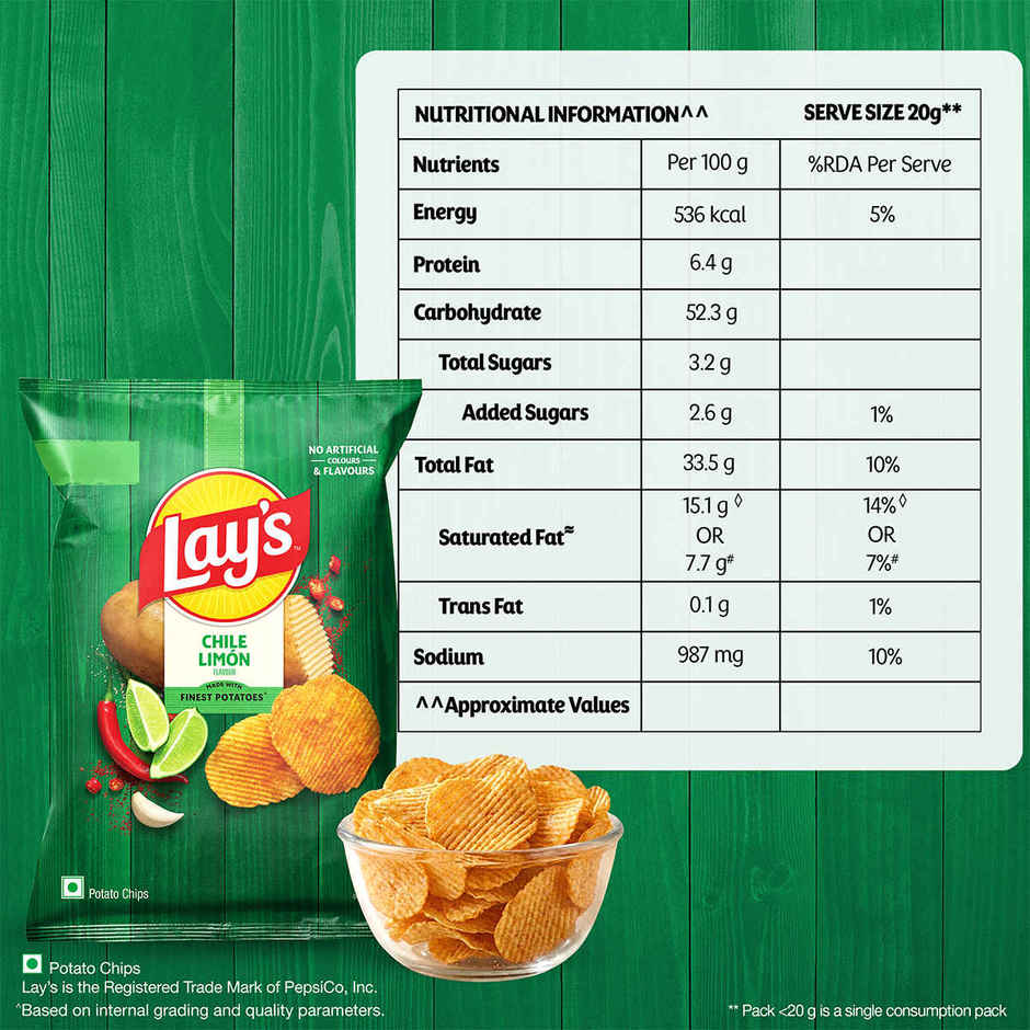 Lay's Chile Lemon Flavour | Crunchy Potato Chips