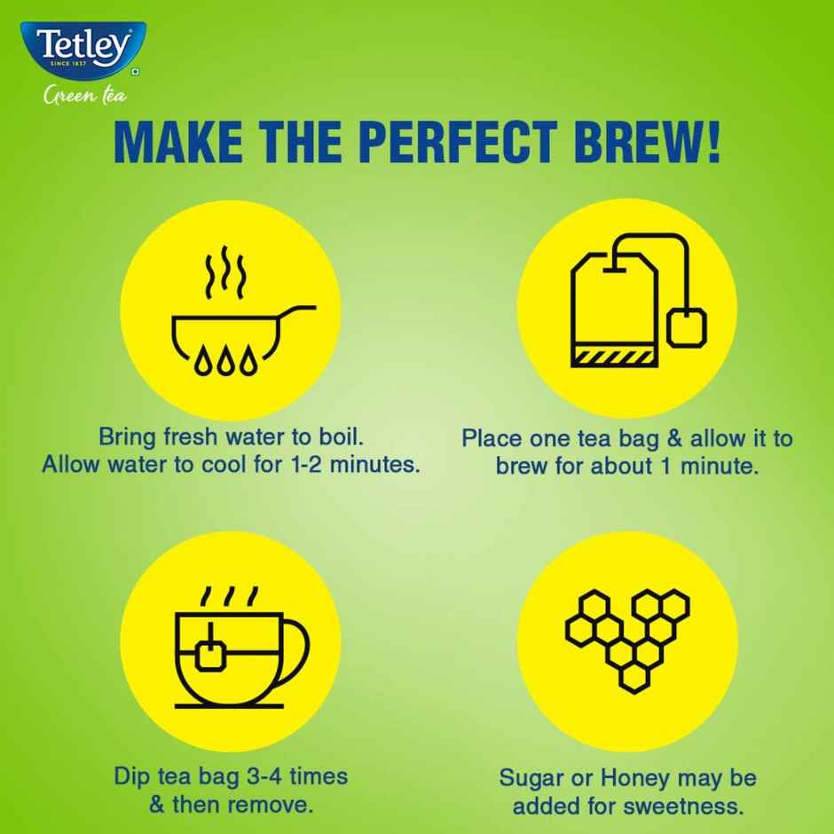 Tetley Ginger, Mint, And Lemon Green Tea