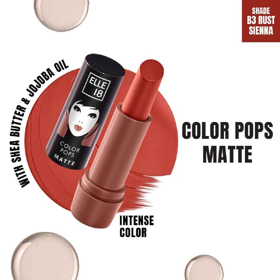 Elle 18 Color Pop Matte Lip Color | B3 Rust Sienna
