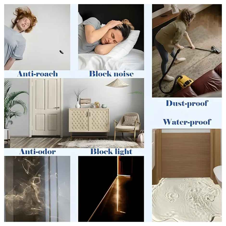 Daluci Door Sealing Strip | Pack Of 3 | Brown