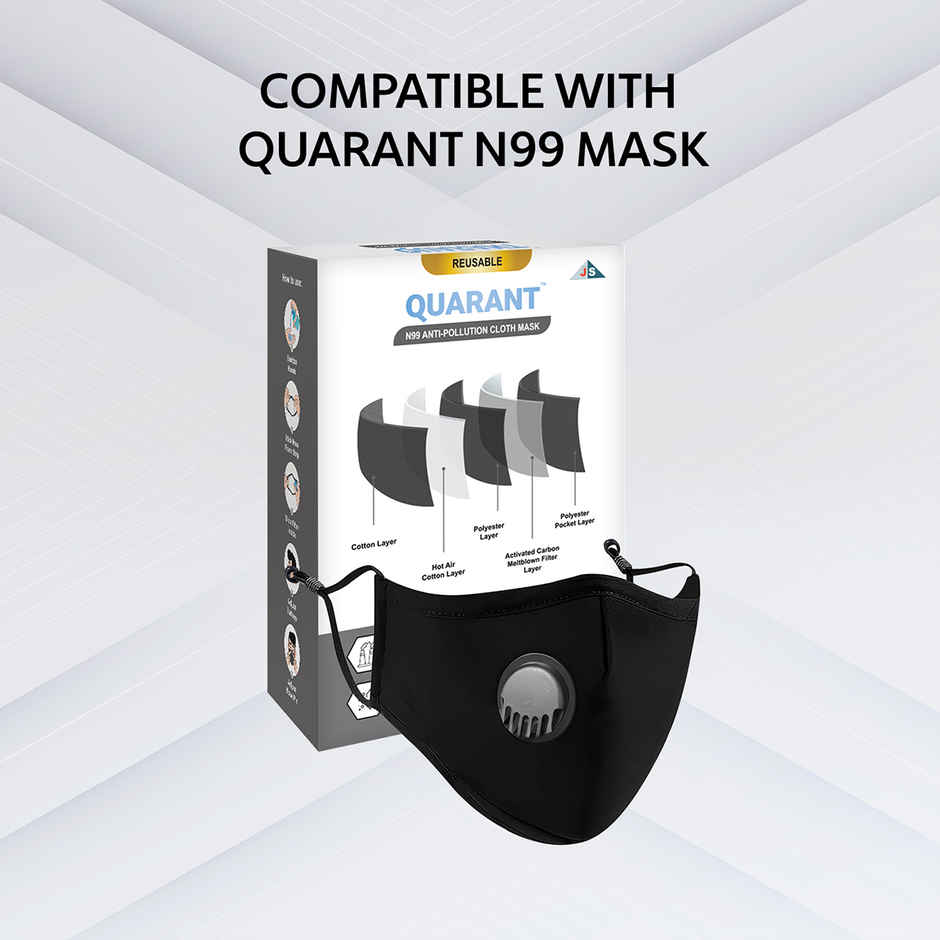 Quarant PM 2.5 Activated Carbon Replaceable Filters for Mask and Balaclava